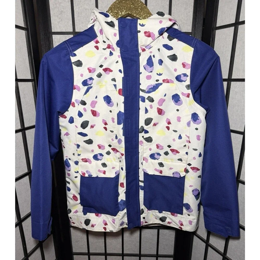 DSG Size Small Girls 3 In 1 Terrazo Print Hooded Ski Jacket‎